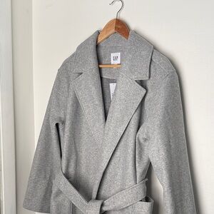 *NEW* GAP Women's Classic Gray Trench Coat